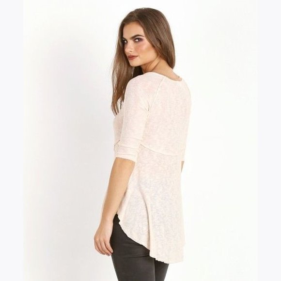 221 FREE PEOPLE Tea Weekends Layering Tee Tunic sz XS - Picture 2 of 13